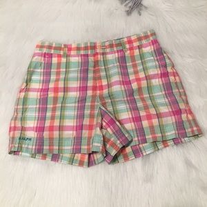 Ralph Lauren Pastel Pink & Green Plaid Shorts